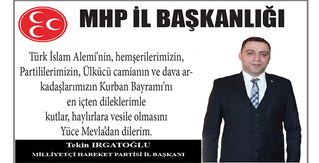 MHP'den kutlama mesajı